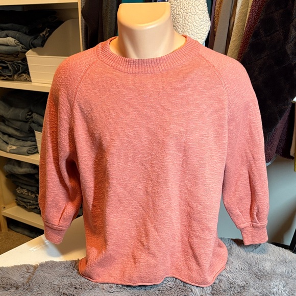 Madewell Sweaters - Madewell Women's Pink Crew Neck Sweater
